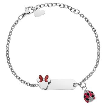 Disney Brățară fermecătoare din oțel cu pandantive Minnie Mouse B600623RRL-55.CS