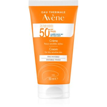 Avène Sun Invisible finish crema de soare pentru fata SPF 50+ pentru piele sensibila 50 ml