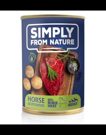 SIMPLY FROM NATURE Hrana umeda pentru caini, carne de cal si cartofi 400 g