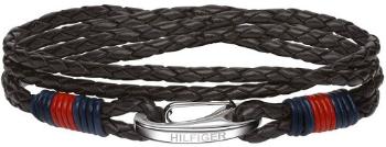 Tommy Hilfiger Brățară neagră din piele TH2700534