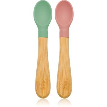 Citron Bamboo Spoon linguriță Green/ Pink 2 buc