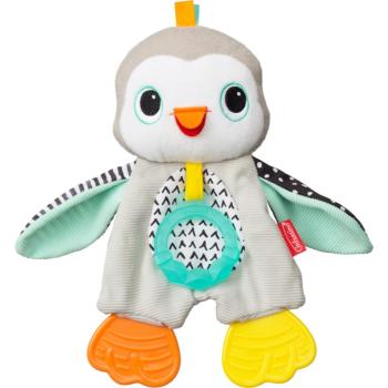 Infantino Cuddly Teether Penguin jucărie de pluș pentru dentiție 1 buc