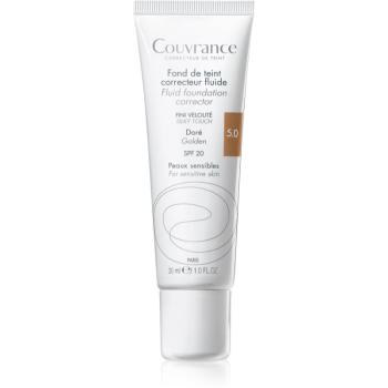 Avène Couvrance makeup lichid SPF 20 culoare 5.0 Golden 30 ml