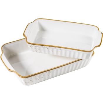 Mäser Set 2-piese de boluri de copt Pintar Punctemaro alb