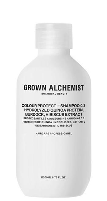 Grown Alchemist Șampon pentru păr vopsit Hydrolyzed Quinoa Protein, Burdock, Hibiscus Extract (Colour Protect Shampoo) 200 ml