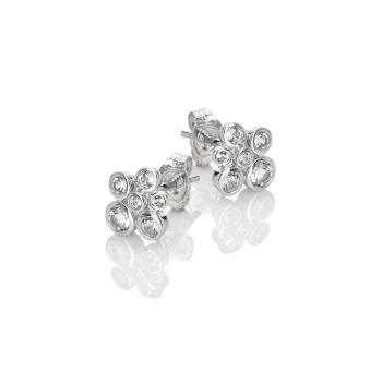 Hot Diamonds Cercei fermecători din argint cu diamant și topaz Tender DE836