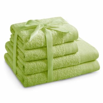 AmeliaHome Set de prosoape Amari verde deschis, 2 buc. 50 x 100 cm, 2 buc. 70 x 140 cm