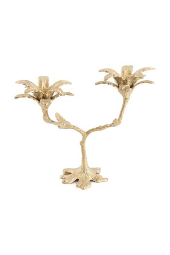 Doing Goods dekoratív gyertyatartó 22,5 x 27 x 11,5 cm sárga