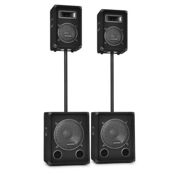 Malone 2.2 boxe pe etaje PA set pasiv 2x800W subwoofer & 2x 300W difuzoare PA