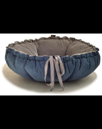 LAUREN DESIGN  PREMIUM DAISY Pat pentru caine, albastru si gri 65 cm