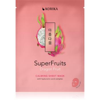 KORIKA SuperFruits Dragon Fruit - Calming Sheet Mask mască textilă calmantă Dragon fruit 25 g