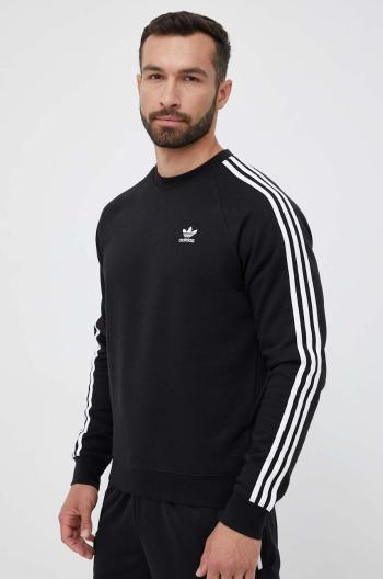 Mikina adidas Originals 3-Stripes pánská, černá barva, s aplikací, IM2087