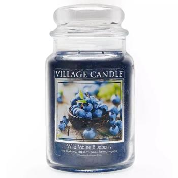 Village Candle Lumânare parfumată în sticlă Wild Maine Blueberry 602 g