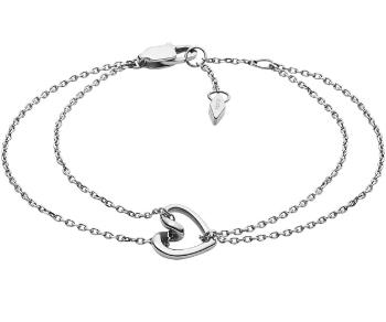 Fossil Brățară dublă fermecătoare din oțel Sawyer JOF00615040
