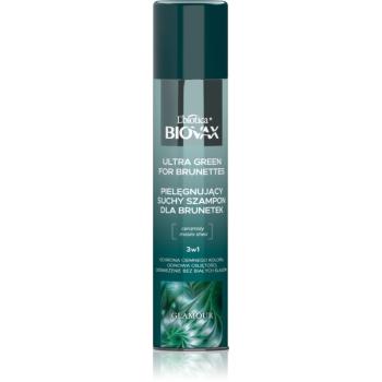 Biovax Glamour Ultra Green For Brunettes șampon uscat pentru nuante de par castaniu 200 ml