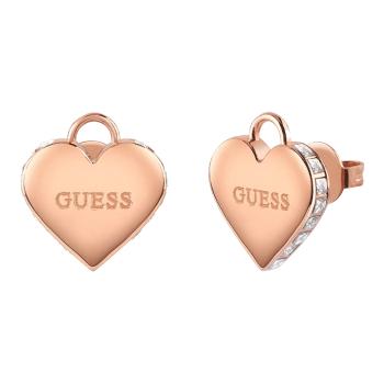 Guess Cercei romantici din bronz Inimă Falling In Love JUBE02231JWRGT/U