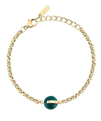 Trussardi Brățară placată cu aur pentru femei cu agat T-Round TJAYF08