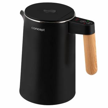 Fierbător din oțel inoxidabil Concept RK3301 Salt&amp; Pepper 1,5 l, negru, negru