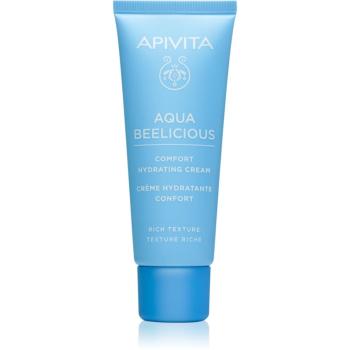 Apivita Aqua Beelicious Comfort Hydrating Cream Rich Crema de fata Hrănitoare pentru zi și noapte hidratant 40 ml