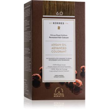 Korres Argan Oil Culoare permanenta pentru par cu ulei de argan culoare 6.0 Dark Blonde 50 ml