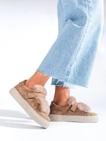 Adidași originali pentru femei bej fără toc