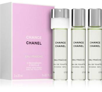 Chanel Chance Eau Fraiche - EDT reumplere (3 x 20 ml) 60 ml