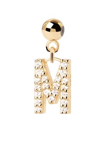 PDPAOLA Pandantiv placat cu aur ”M” Charms CH01-062-U