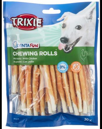TRIXIE Sticksuri de mestecat Denta Fun pui 12 cm 30 buc.