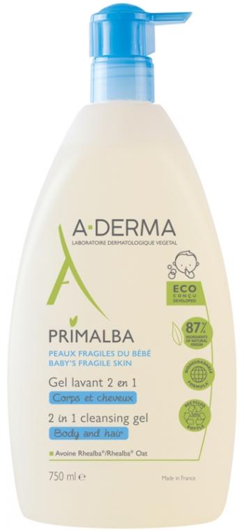 A-DERMA Gel de curățare pentru bebeluși 2 în 1 Primalba (2in1 Cleansing Gel) 750 ml