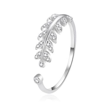 Agato Inel deschis din argint cu zircon AGT-R60W 52 mm