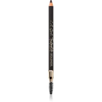 L.A. Girl Cosmetics Featherlite creion de sprancene de lunga durata cu pensula culoare Soft Black 1.1 g
