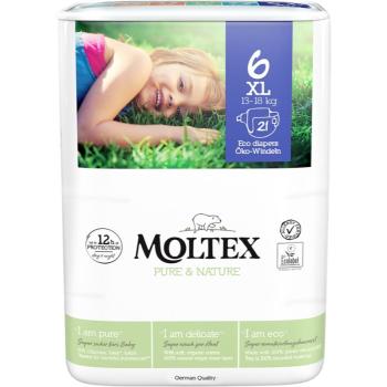 Moltex Pure & Nature XL Size 6 scutece ECO de unică folosință 13-18 kg 21 buc