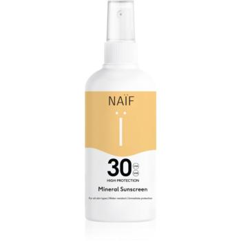 Naif Sun Mineral Sunscreen SPF 30 spray protector pentru plajă SPF 30 rezistent la apă 100 ml