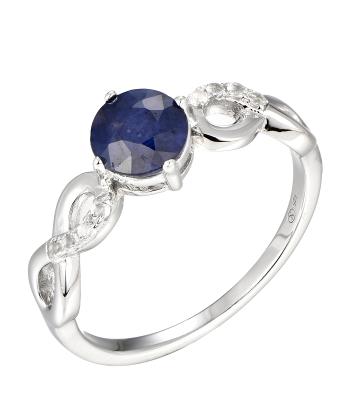 Brilio Silver Inel fermecător din argint cu safir Precious Stone ML00713G 56 mm