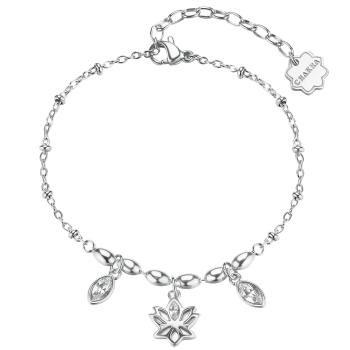Brosway Brățară fermecătoare din oțel cu floare de lotus Chakra BHKB259