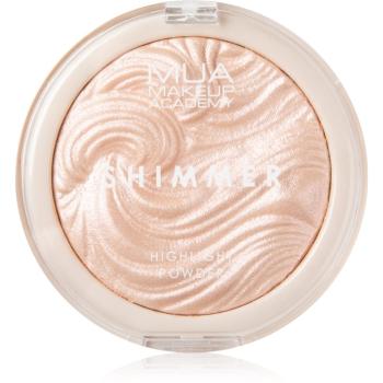 MUA Makeup Academy Shimmer Pudra compacta ce ofera luminozitate culoare Pink Shimmer 8 g