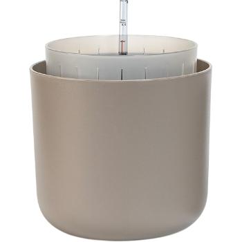 Ghiveci cu auto-irigare Plastia Tolita Air maro ,diam. 19 cm, maro, diam. 19 cm