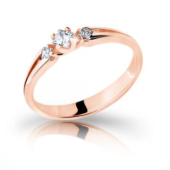 Cutie Jewellery Pôvabný prsteň z ružového zlata so zirkónmi Z6866-2105-10-X-4 54 mm