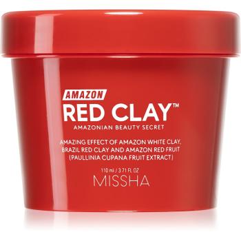 Missha Amazon Red Clay™ masca de curatare pentru reducerea sebumului si minimalizarea porilor cu argila 110 ml