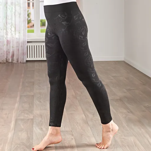 Vivadia "Blossoms" jambiere din fleece