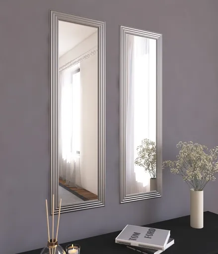 Set 2 oglinzi decorative, Hanah Home, Candy, Argintiu