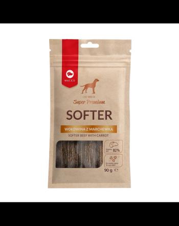 MACED Super Premium Softer Recompense pentru caini, cu carne de vita si morcovi 90g