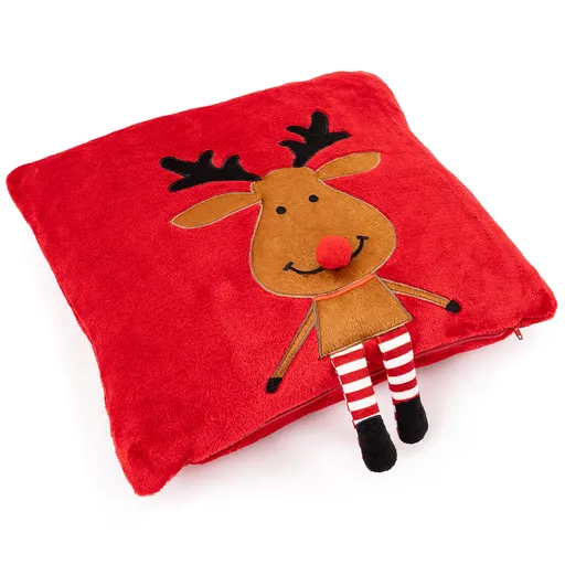 Față de pernă de Crăciun 4Home Happy Reindeer,40 x 40 cm