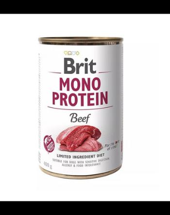 BRIT Mono Protein Beef 400 g Hrana umeda caini, cu vita