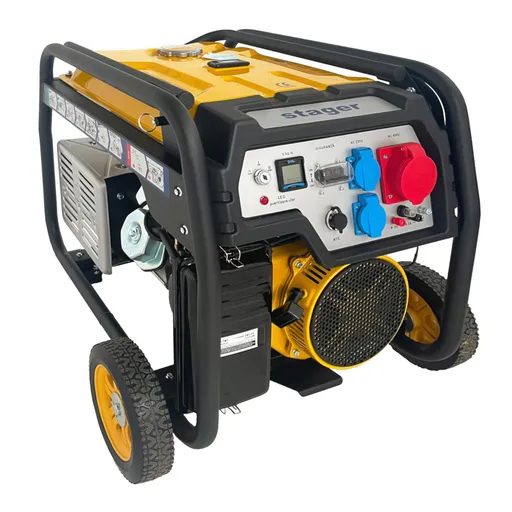 Generator Curent Electric, Stager FD 10000E3R Automatic Generator open-frame 8.5kW , Trifazat, Tehnologie AVR, Benzina, Pornire electrica