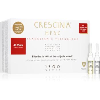 Crescina Transdermic 1300 Re-Growth and Anti-Hair Loss tratament pentru stimularea creșterii părului și anti-cădere pentru femei 40x3,5 ml