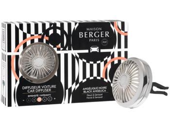 Maison Berger Paris Difuzor auto Angelica Neagră argintiu (Car Diffuser)