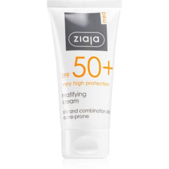 Ziaja Med Protecting UVA + UVB protectie solara mata pentru fata SPF 50+ 50 ml