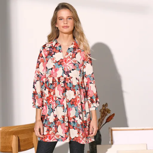Tunică cu imprimeu floral