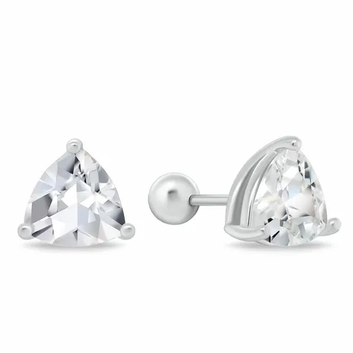 Brilio Silver Cercei stud din argint cu zirconiu cubic transparent EA1236W 0,8 cm